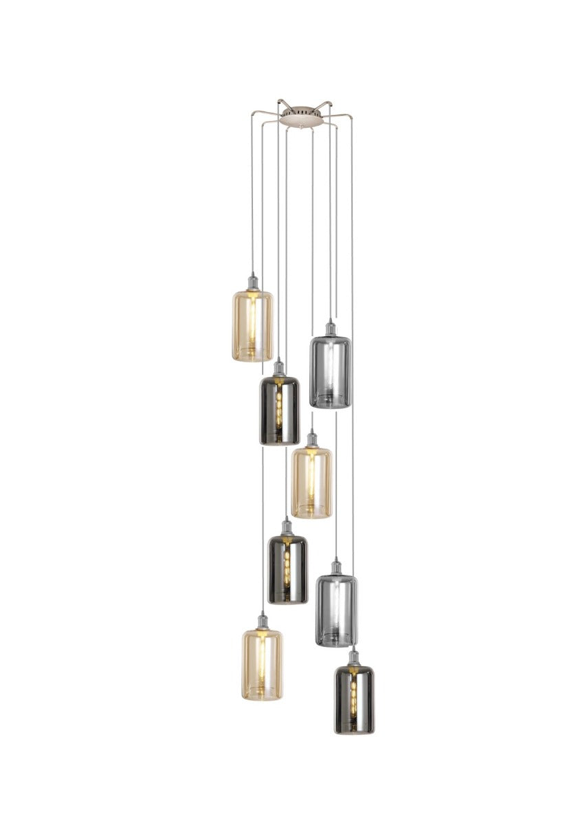 MUSKA Cluster 8 light RANDOM - Amber,Silver,Smoke