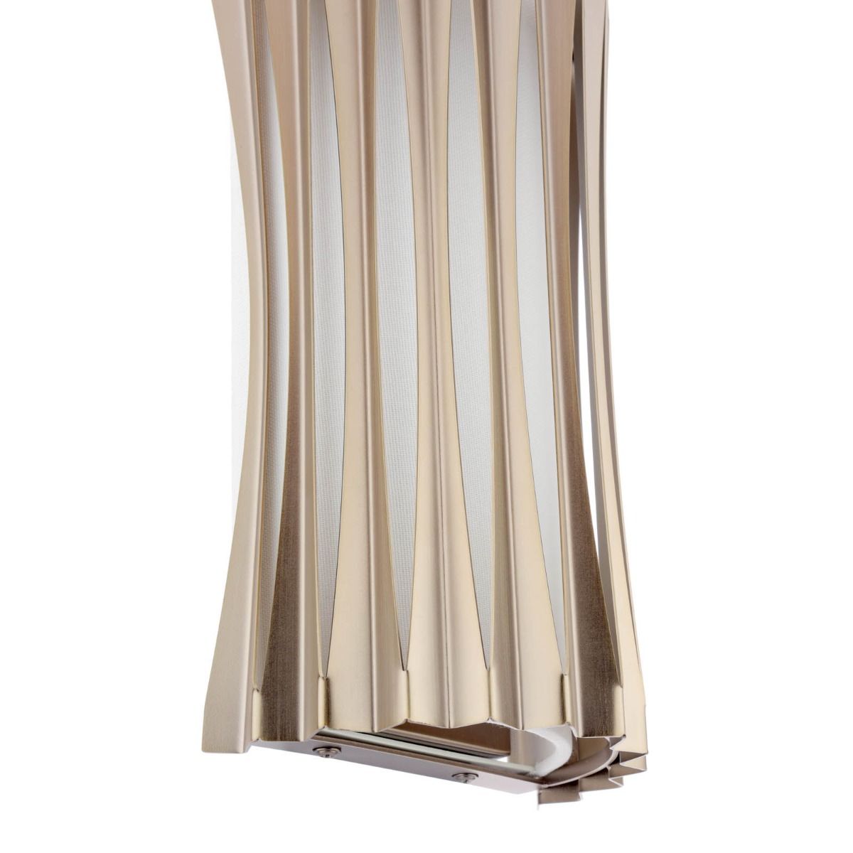 Netra 2 Light Wall Light Satin Bronze and Ivory
