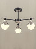 Nexus 3lt semi flush Fitting matt black and satin nickel