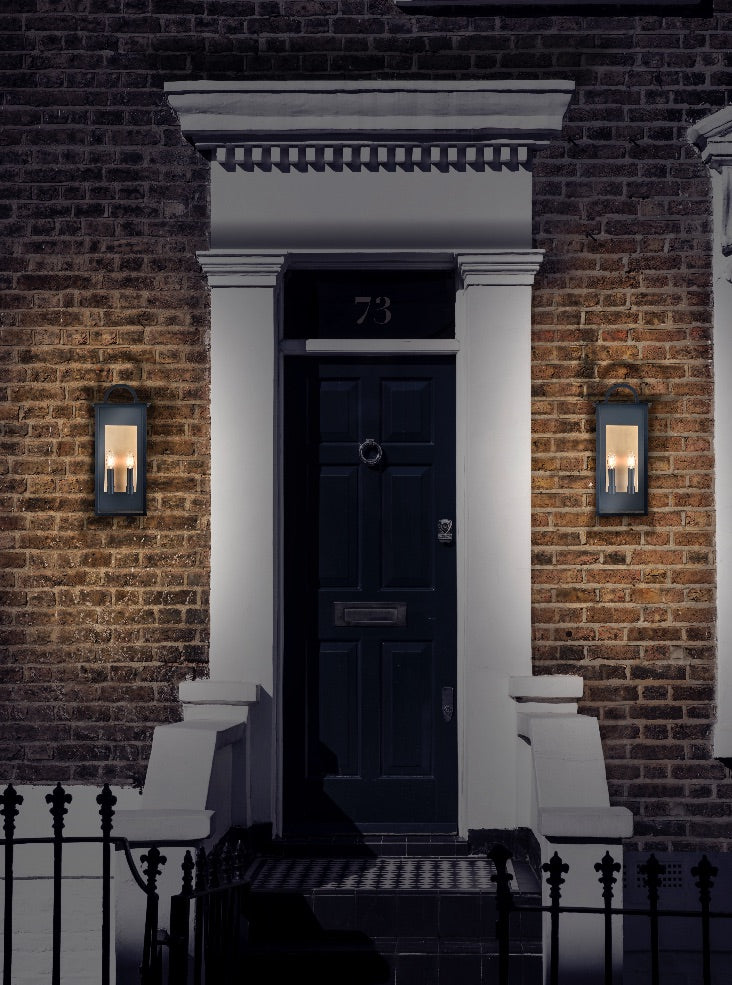 Nightingale 2lt Wall bracket H 510 matt black and aged brass