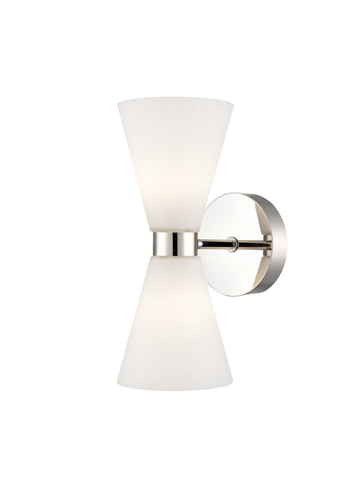 Odeon Satin Nickel Wall Light IP44