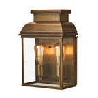 Large Aged Brass Outdoor Sconce - Old Bailey (2-Light)