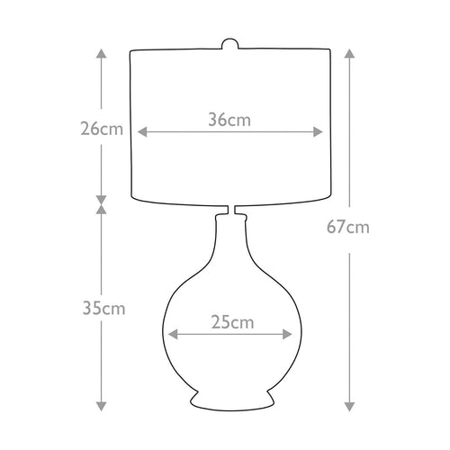 Orb 1 Light Table Lamp (Complete with Black Shade) 1