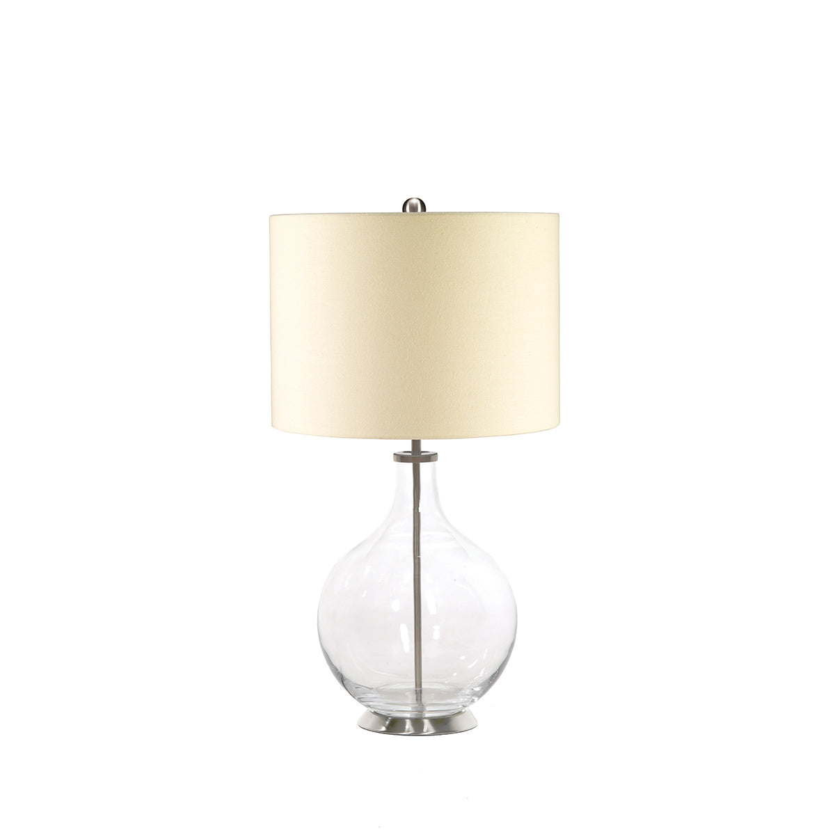 Elegant Clear Glass Table Lamp - Orb