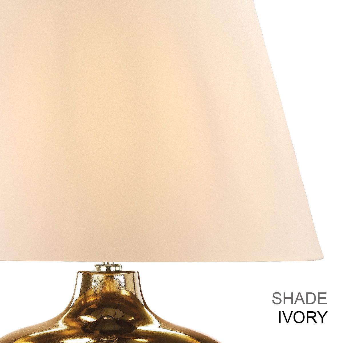 Ottoman 1 Light Table Lamp - Ivory shade