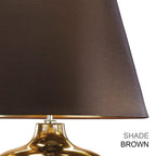 Ottoman 1 Light Table Lamp - Ivory shade
