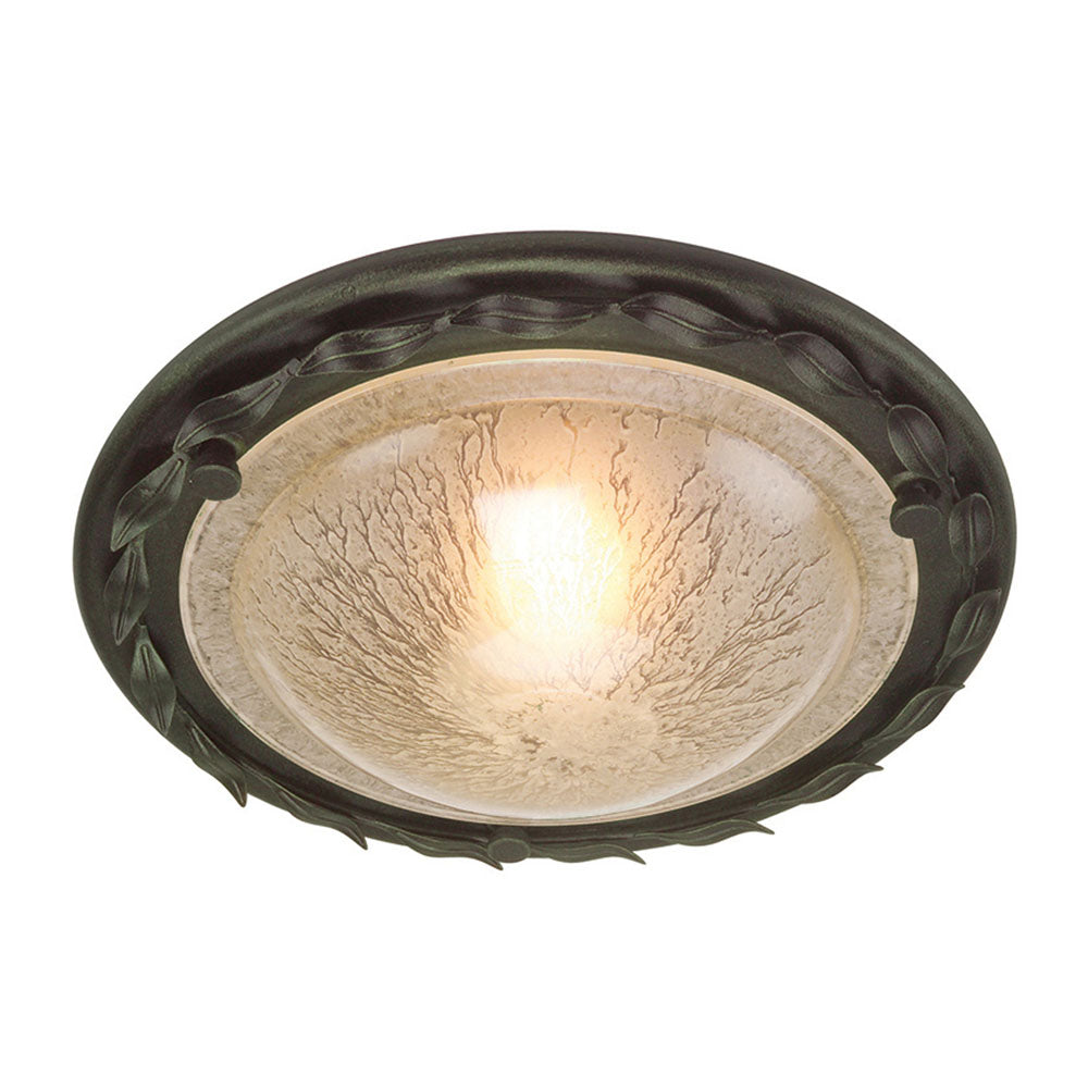 Olivia Flush Mount - Black & Gold
