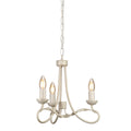 Olivia Chandelier - Ivory & Gold (3 Light)