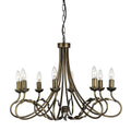 Olivia Chandelier - Black & Gold (8 Light)