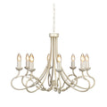 Olivia Chandelier - Ivory & Gold (8 Light)