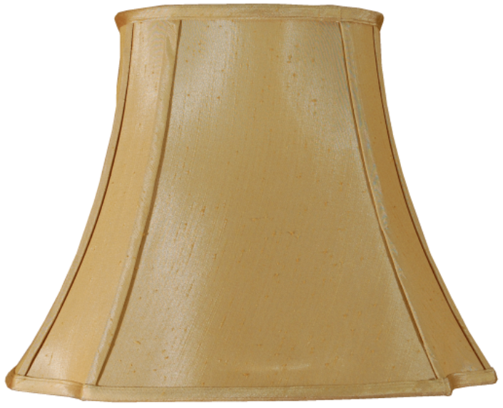 12" Oval Cut Corner Champagne Lamp Shade