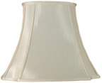 16" Oval Cut Corner Ivory Lamp Shade