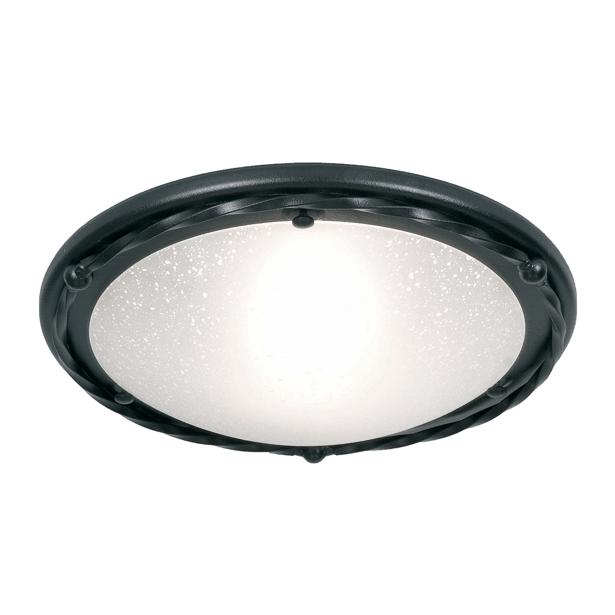 Pembroke Black 1-Light Flush Mount (Style B)