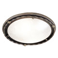 Pembroke Black & Gold 1-Light Flush Mount (Style B)