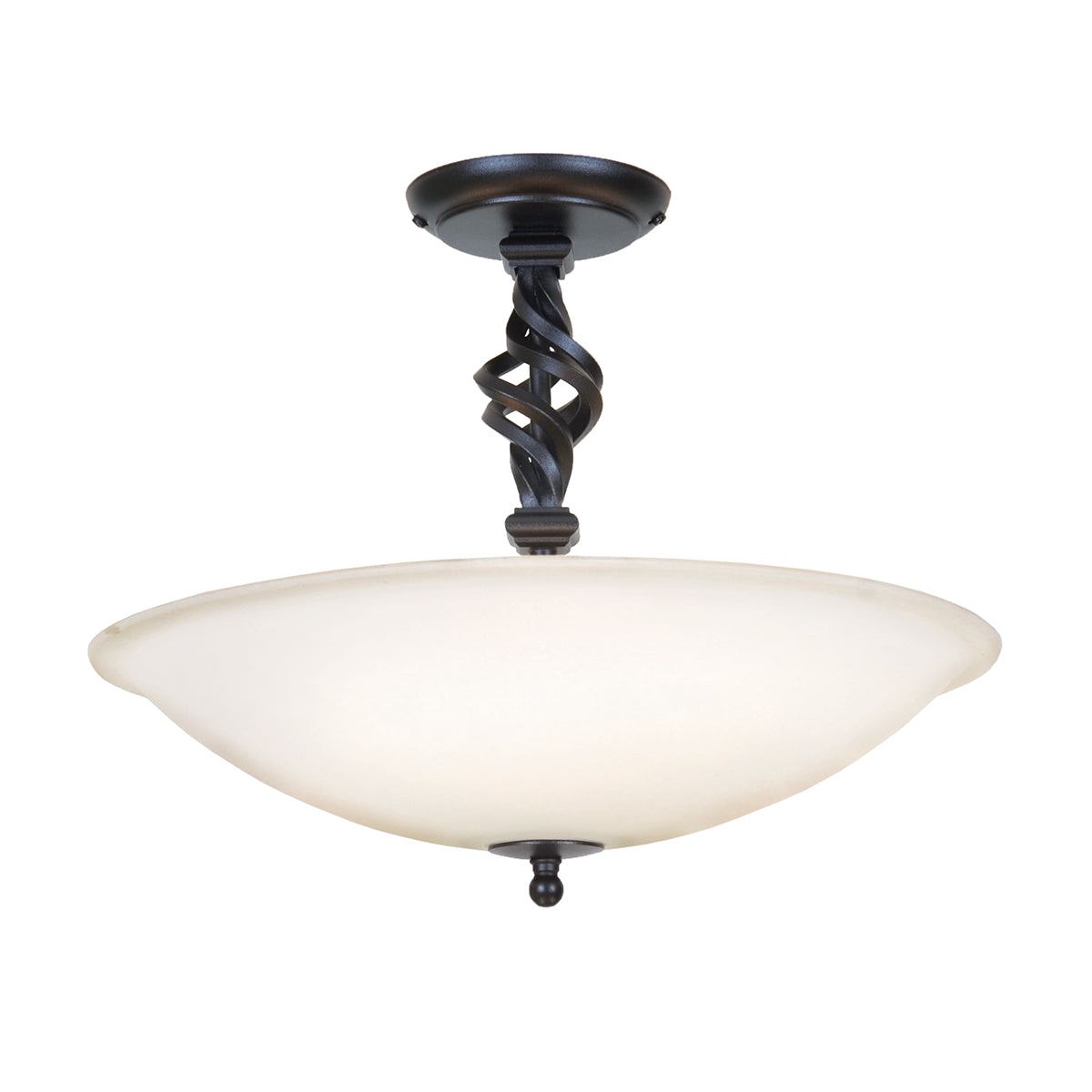 Pembroke Black 3-Light Semi-Flush Mount