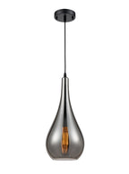 Droplet Smoked Glass  Pendant