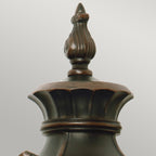 Philadelphia Large Old Bronze 3-Light Wall Lantern