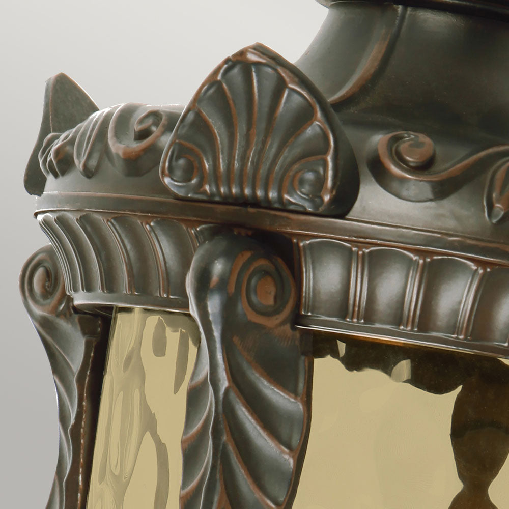 Philadelphia Large Old Bronze 3-Light Wall Lantern