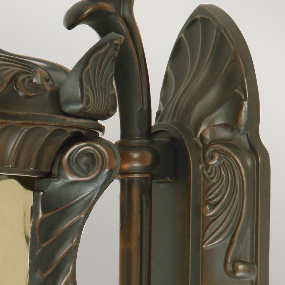 Philadelphia Large Old Bronze 3-Light Wall Lantern