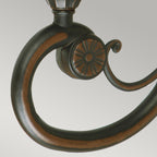 Philadelphia Large Old Bronze 3-Light Wall Lantern