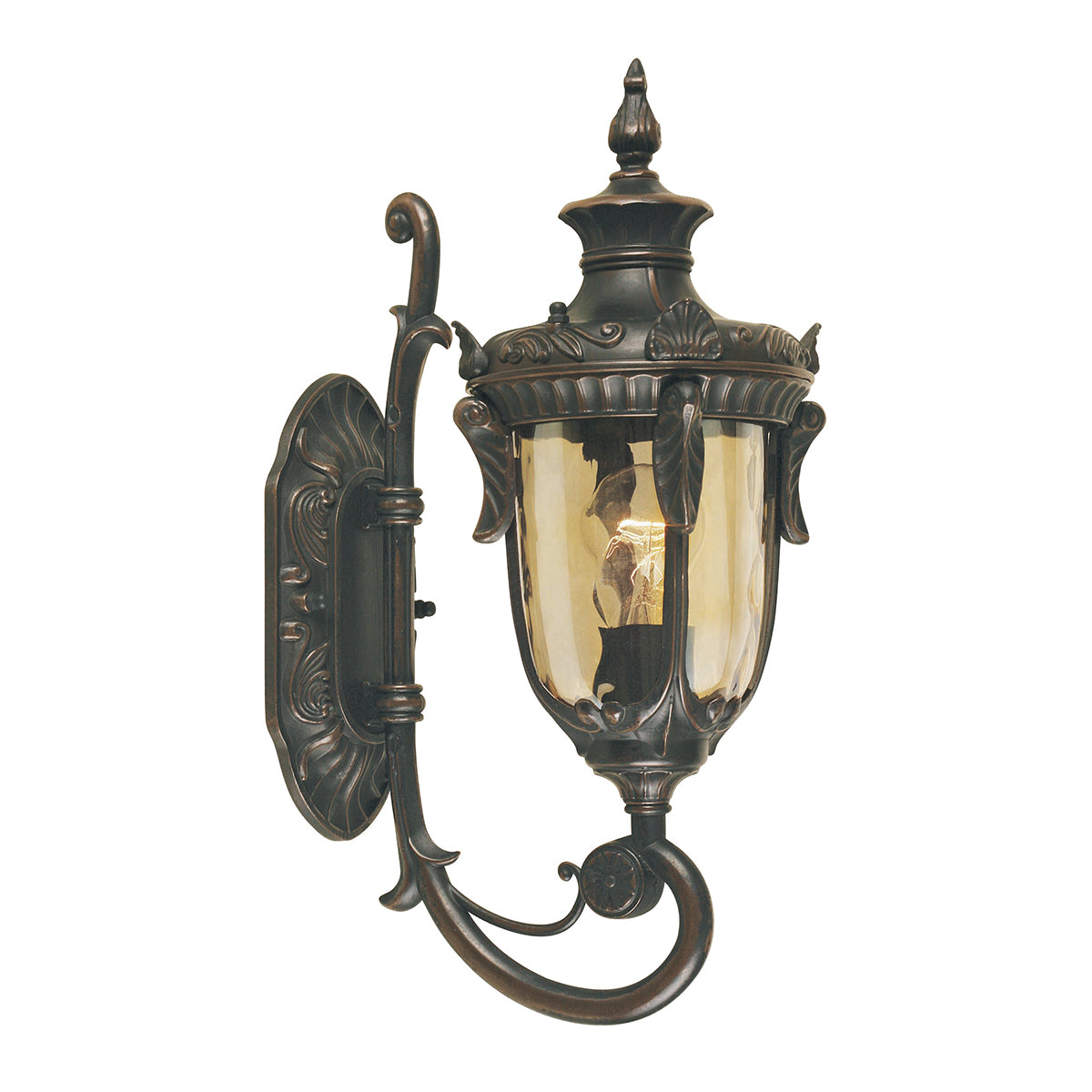 Philadelphia Small Old Bronze 1-Light Wall Lantern
