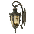 Philadelphia Large Old Bronze 3-Light Downward Wall Lantern