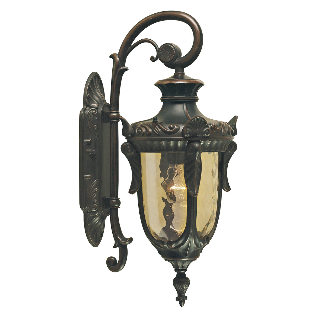 Philadelphia Medium Old Bronze 1-Light Downward Wall Lantern