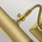 Brushed Brass Adjustable Picture Light