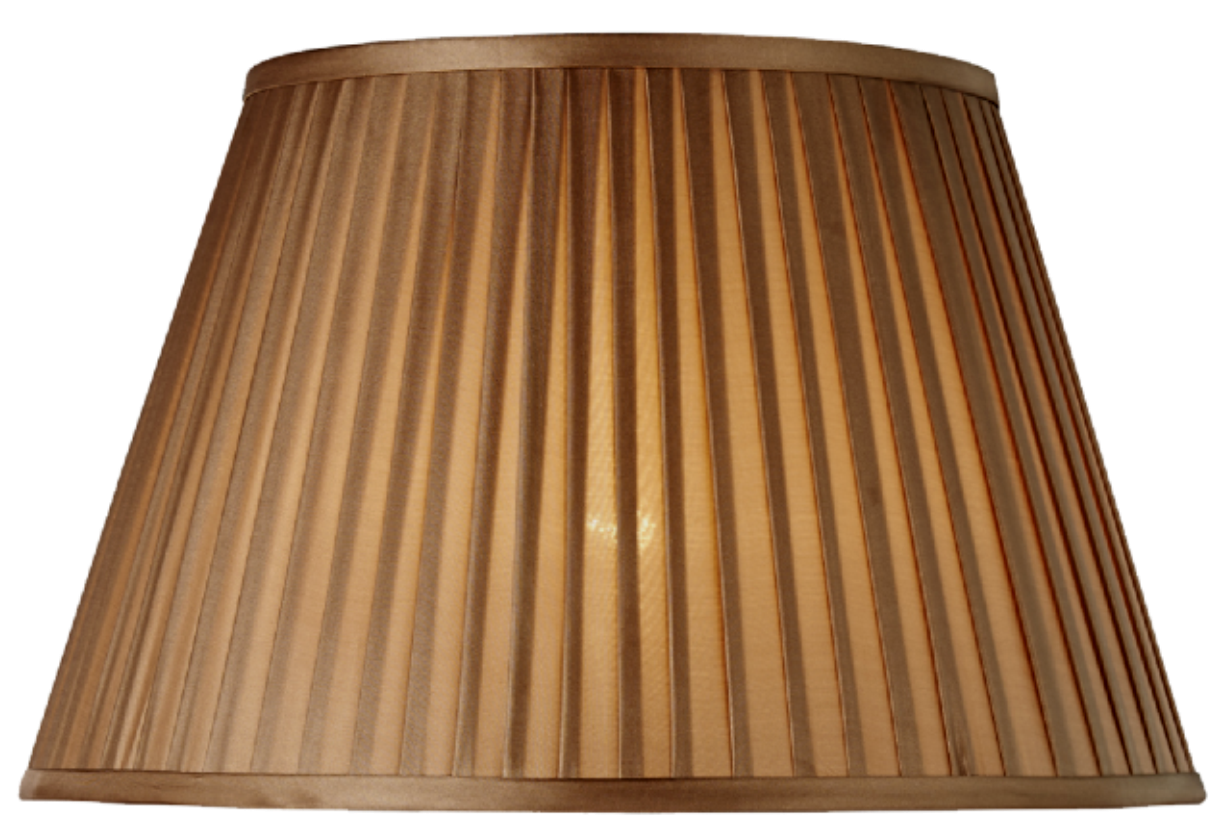 10" Pleated Empire Bronze Lamp Shade
