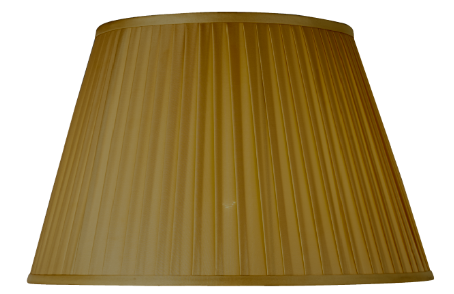 8" Pleated Empire Gold lamp Shade