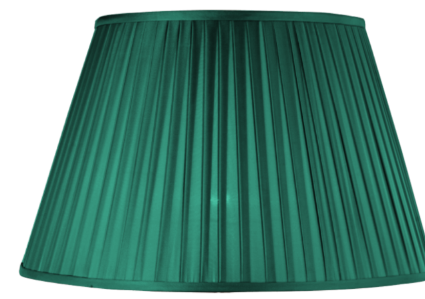 12" Pleated Empire Petrol Lamp Shade