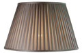 14" Pleated Empire  Smoke Lamp Shade