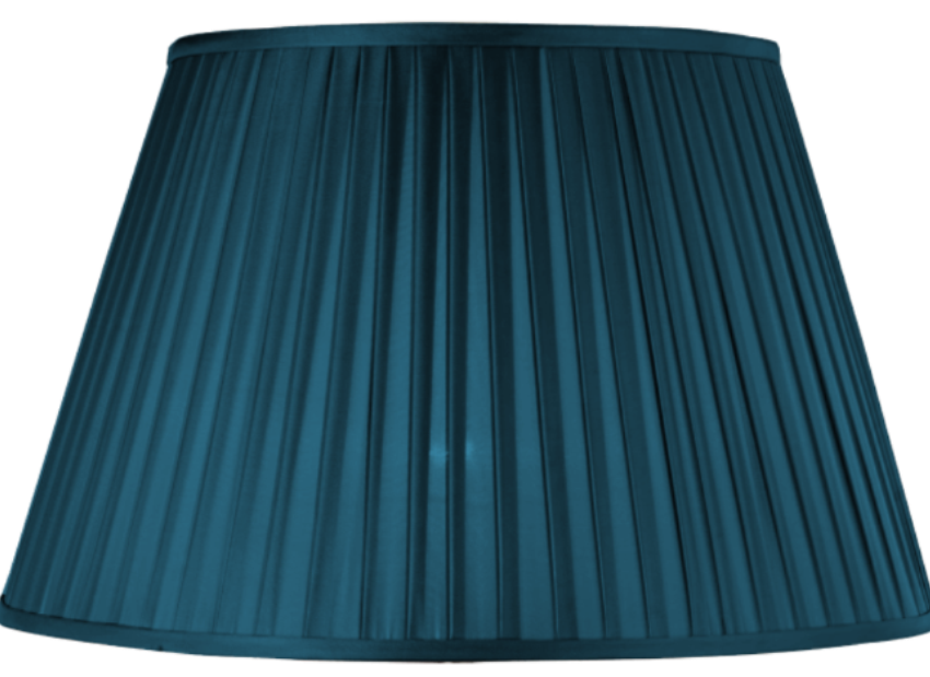 16" Pleated Empire Teal Lamp Shade