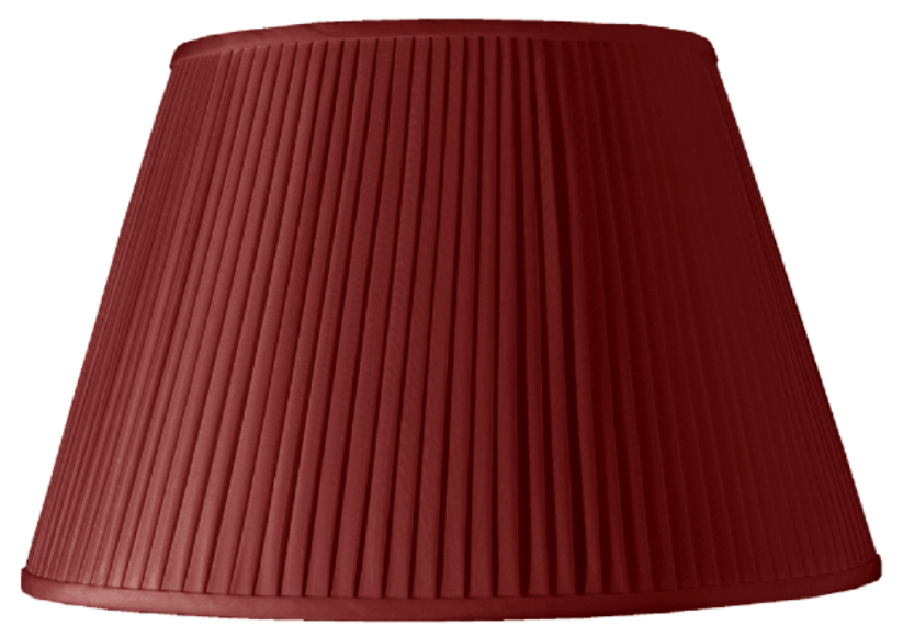 18" Pleated Empire Wine Lamp Shade