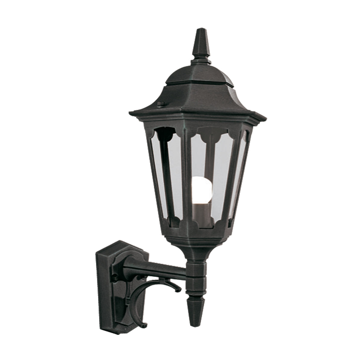 Parish Black 1-Light Up Wall Lantern