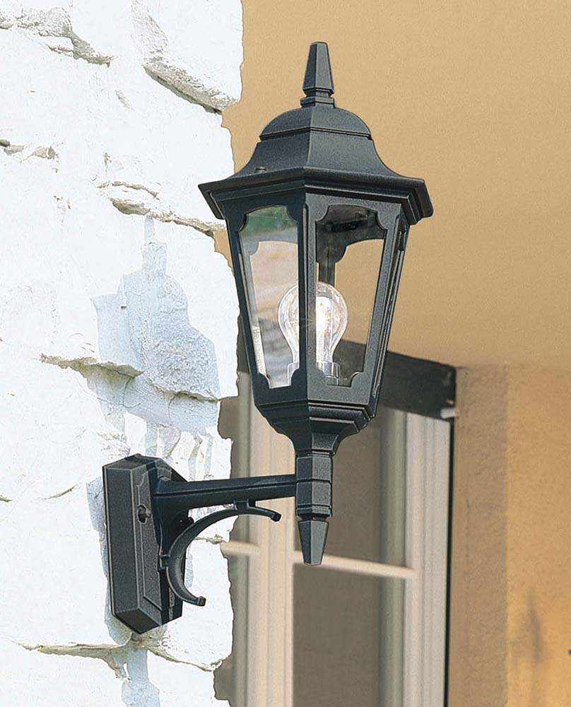 Parish Black 1-Light Up Wall Lantern
