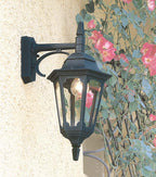 Parish Black 1-Light Down Wall Lantern