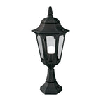 Parish Black 1-Light Pedestal Lantern