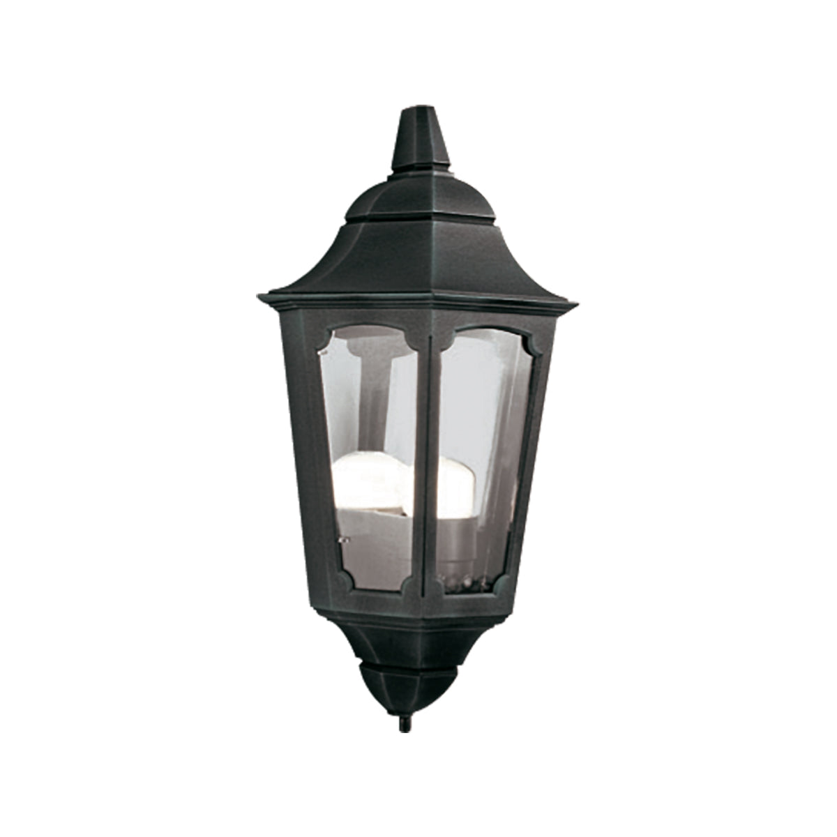 Parish Black 1-Light Half Lantern