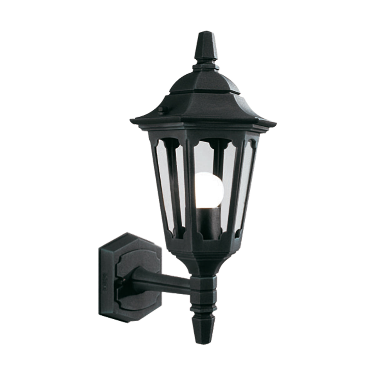 Parish Mini Black 1-Light Up Wall Lantern