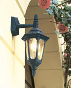 Parish Mini Black 1-Light Down Wall Lantern