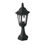 Parish Mini Black 1-Light Pedestal Lantern