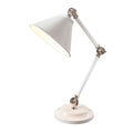 Provence Element Mini Table Lamp (White/Polished Nickel)