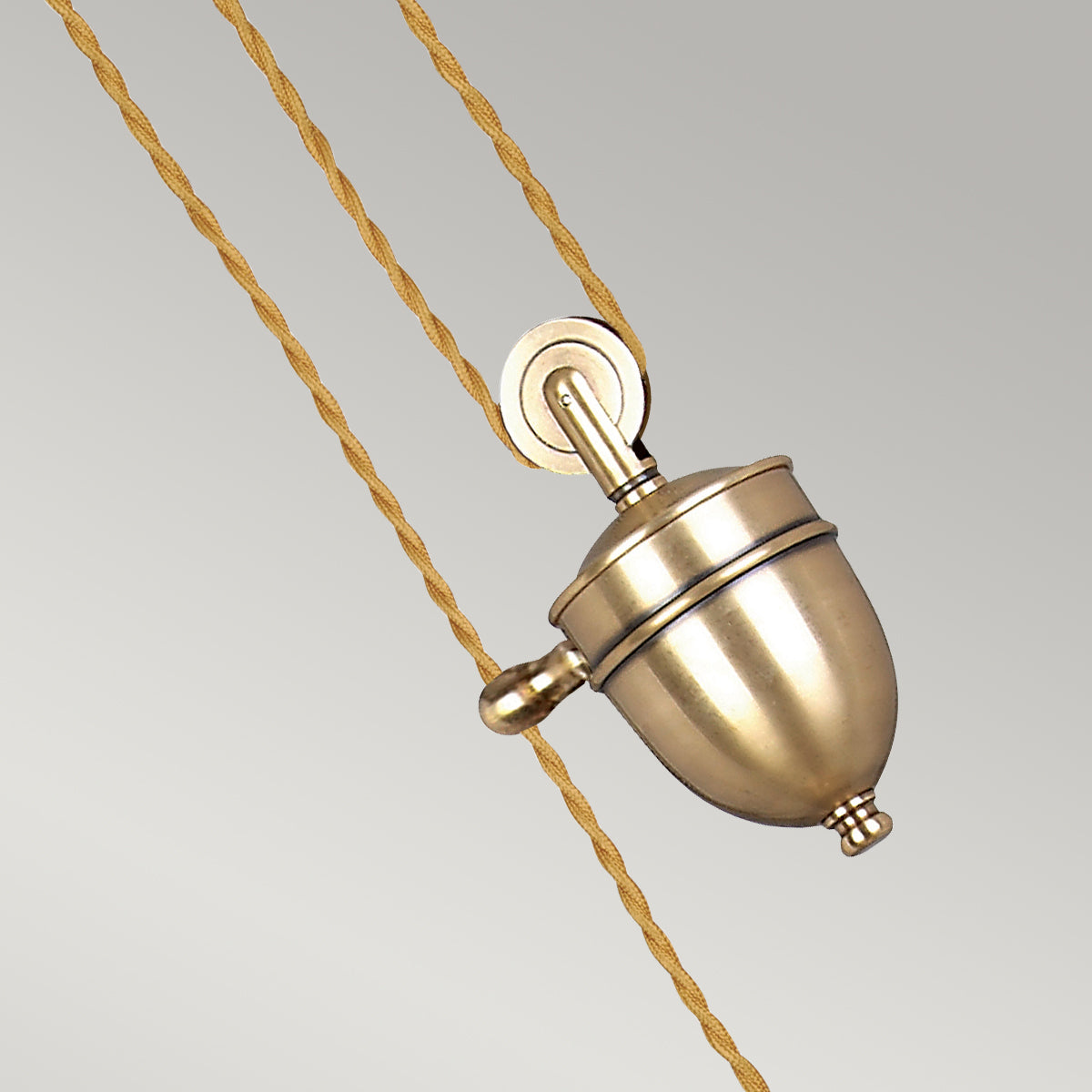 Provence Rise & Fall Pendant Lamp (Aged Brass)