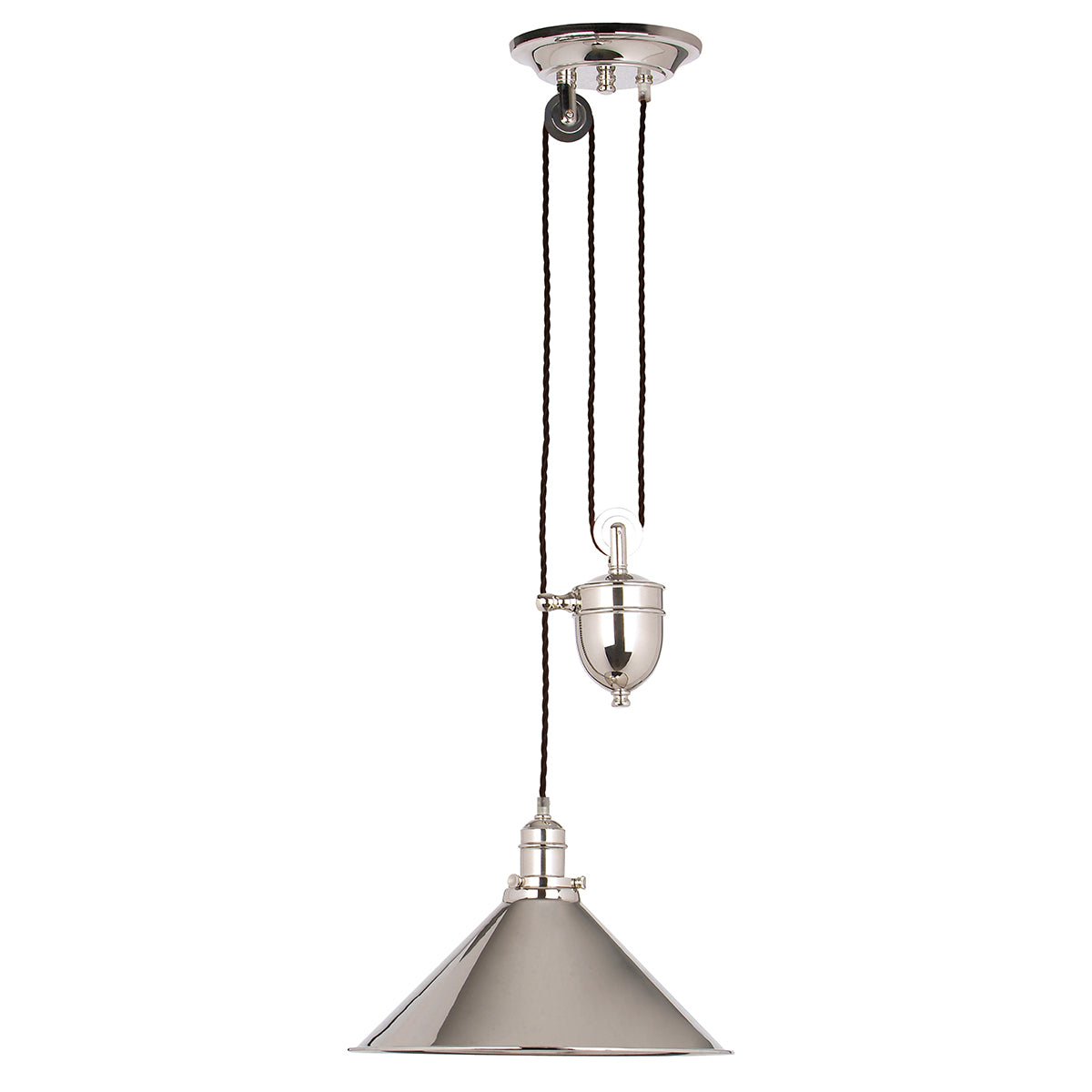 Provence Rise & Fall Pendant Lamp (Polished Nickel)
