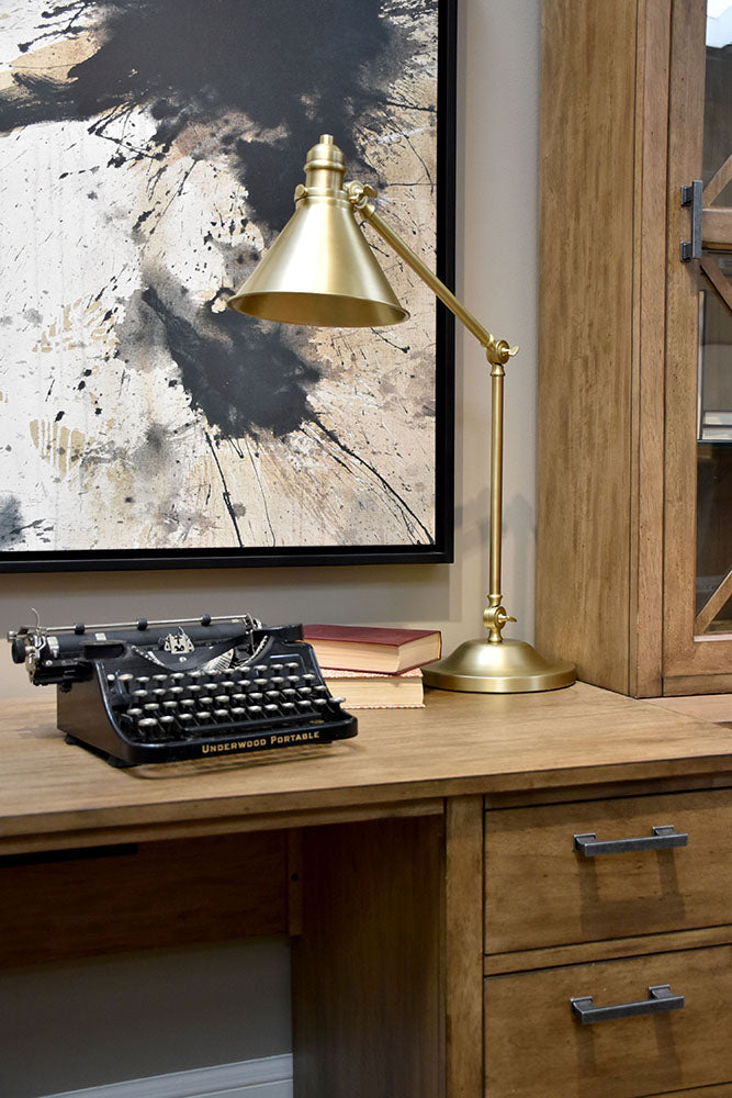 Provence Table Lamp (Aged Brass)