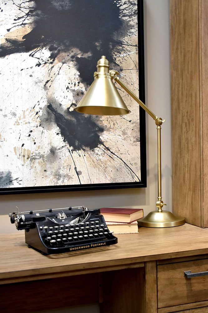 Provence Table Lamp (Aged Brass)