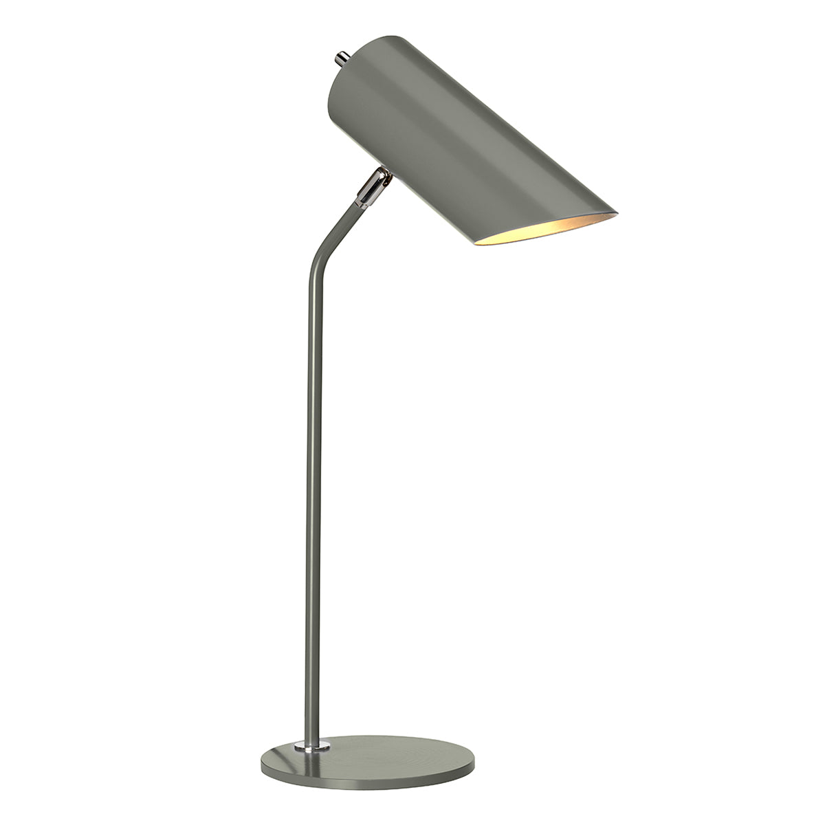 Quinto Grey 1-Light Table Lamp (Polished Nickel)