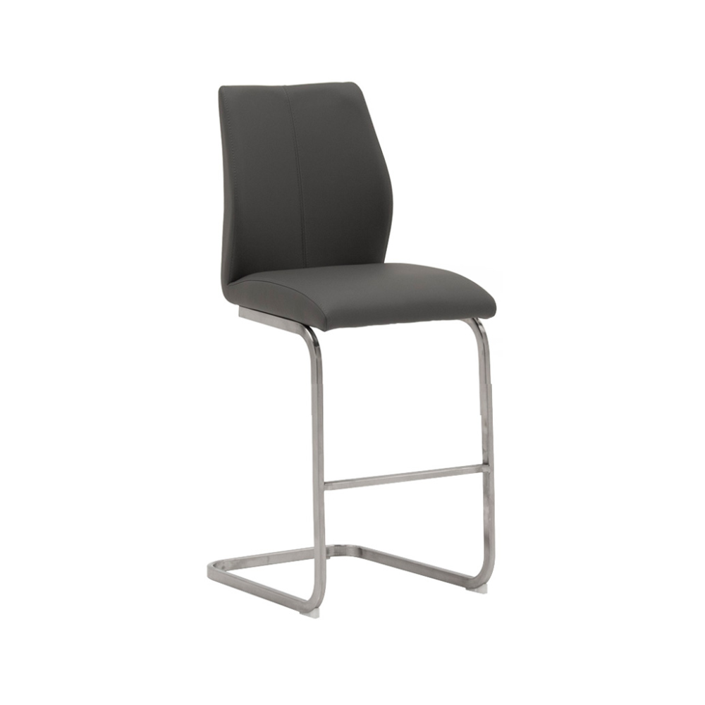 Amenity Counter Chair (Brushed Steel Leg)