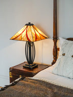 Asheville 2-Light Table Lamp (Classic Tiffany Style with Valiant Bronze Base)